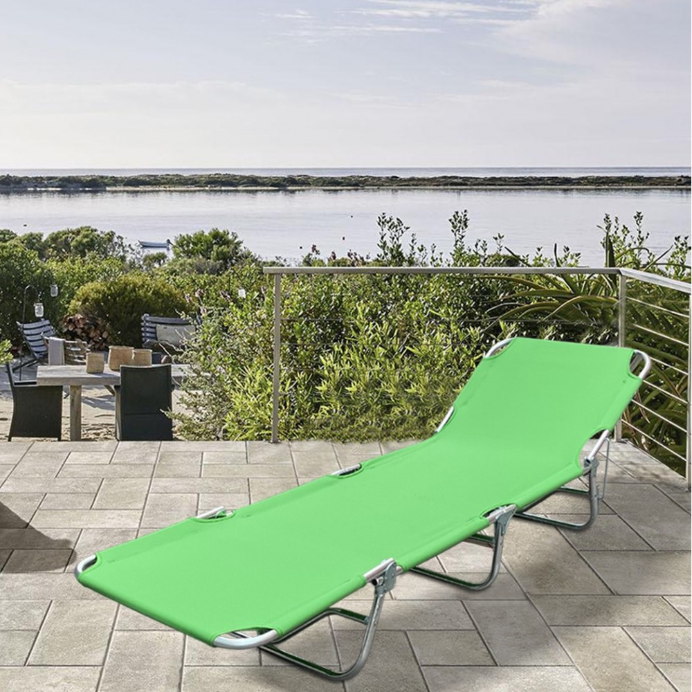 Tumbona compacta con estructura de aluminio...