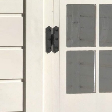 Caseta de jardín en PVC Toscana uso para trastero con 2 puertas 1.32m² Beige