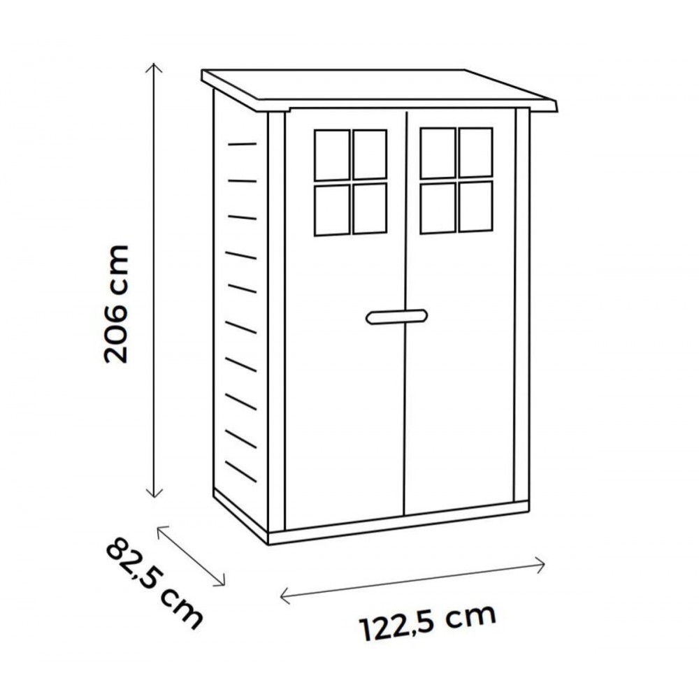 Caseta de jardín en PVC Toscana uso para...