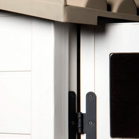 Caseta de jardín en PVC Garden Cottage Tuscany Monobloc Beige 82x122x206 cm