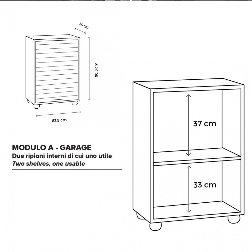 813008 Armario de PVC contrapuerta vertical 2...