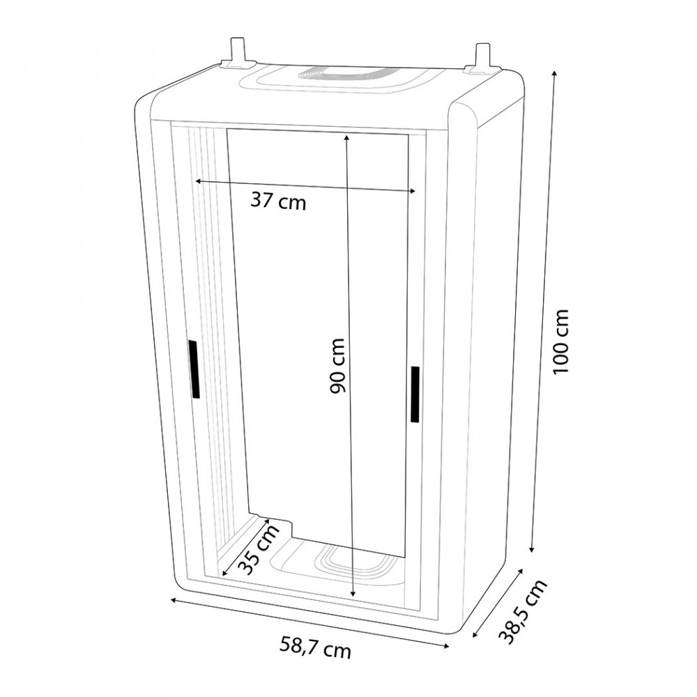 812902 Cubre caldera con corredera en resina...