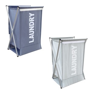 43883 Cesto para la ropa sucia Laundry con cierre y asas...