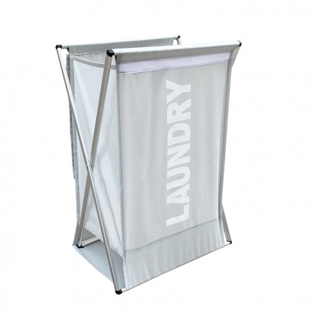 43883 Cesto para la ropa sucia Laundry con cierre y asas para transportar