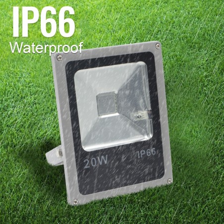 Foco LED RGB de 20w para Exterior y Ángulo de 120 ° con Protección IP66