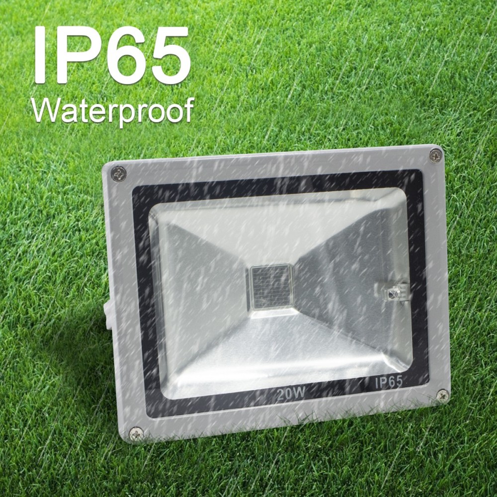 Luz LED RGB exterior 20W con control remoto y soporte de pared Protección  IP65