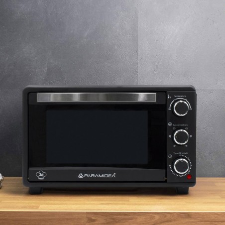 Horno eléctrico de convección 28L FOK2812 1500W de potencia con bandeja de acero