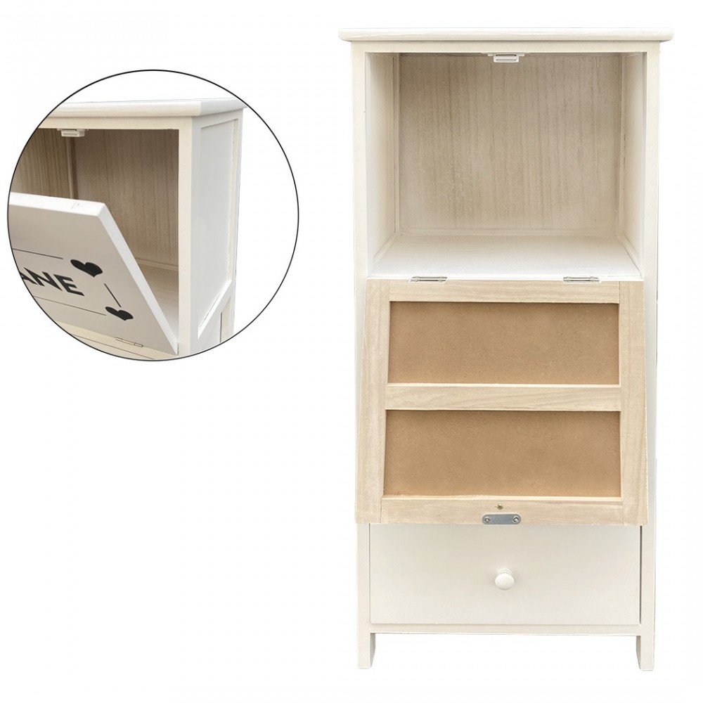 Mueble Panera de madera 90x40x29 con 3 cajones...