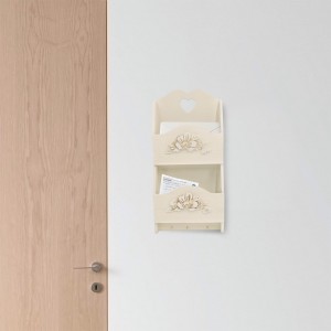 437520 Portacartas de madera para pared 2 plazas... 2