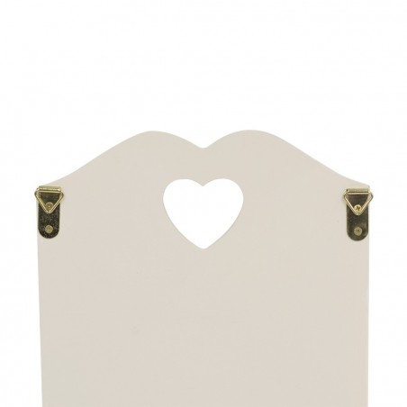 437520 Portacartas de madera para pared 2 plazas decoración FLORES 29Hx6Px18L cm