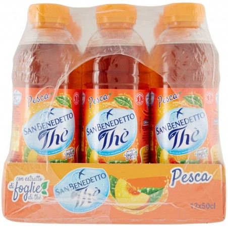 Té Melocotón San Benedetto Pack 12 botellas Formato 500ml