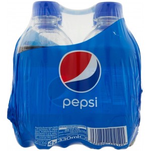 Refresco Pepsi Cola Pack de 4 Botellas en Formato 330ml