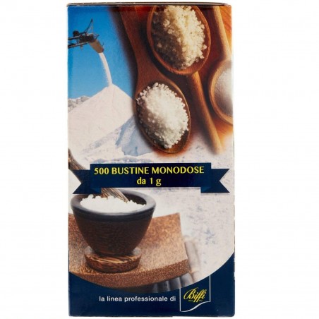 Pack 500 sobres sal yodada GAIA monodosis con dispensador Formato 1gr