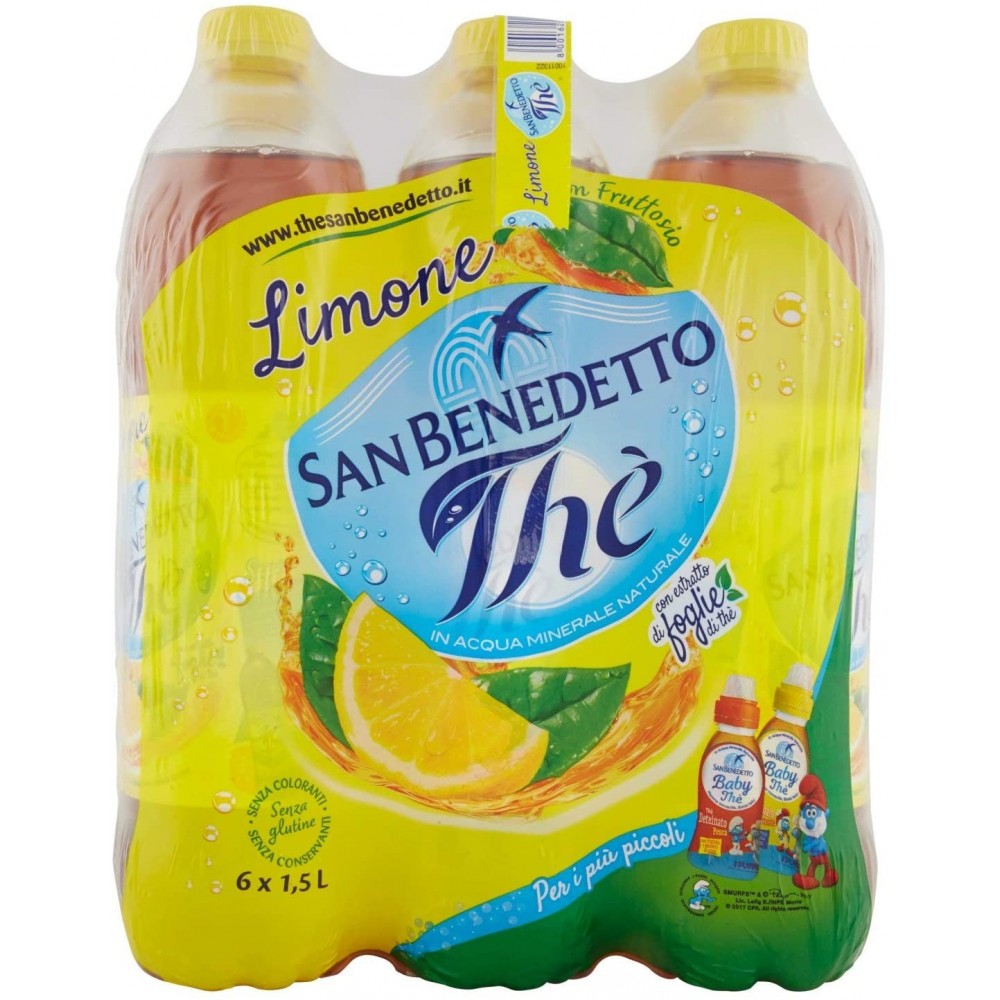Té de Limón San Benedetto Pack de 6 botellas Formato 1,5L