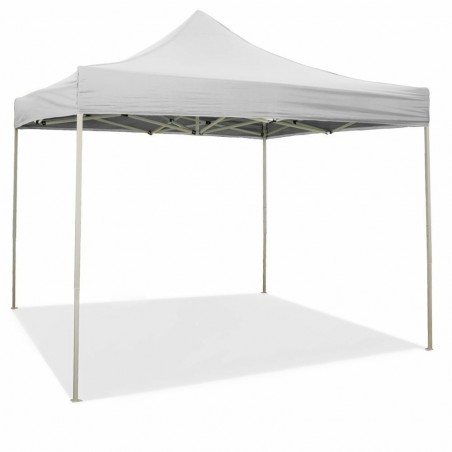 Gazebo plegable en acordeón multiusos EasyFlex Garden de 3x3 m en color Blanco