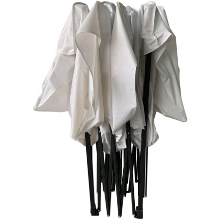 Gazebo plegable en acordeón multiusos EasyFlex Garden de 3x3 m en color Blanco
