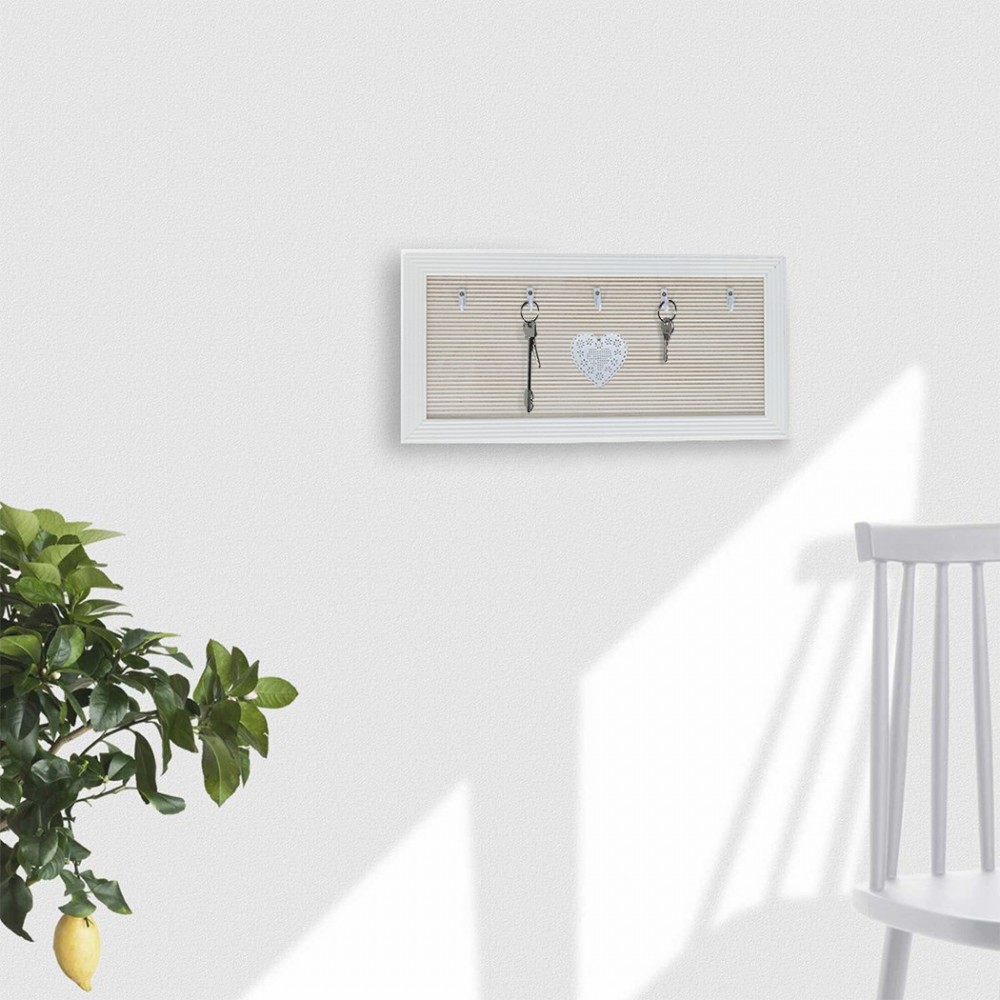 435175 Colgador de llaves de madera 5 ganchos...