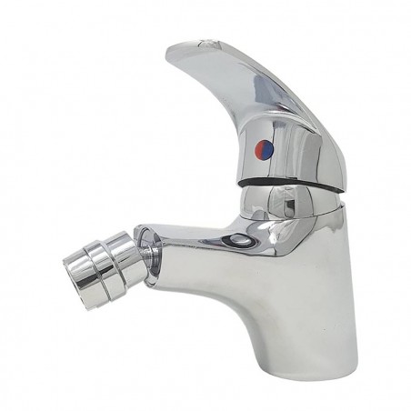 Grifo monomando de acero cromado N026-6 para bidé con desagüe automático