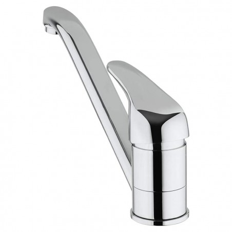 4005 Grifo para fregadero de cocina en latón macizo gris cromado Europa