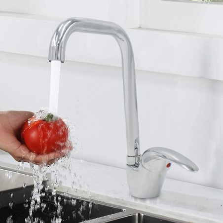 1906 Grifo para fregadero Ottawa mezclador de latón cromado giratorio 360 °