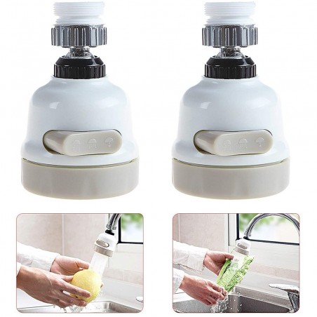 593278 Filtro grifo giratorio360° ABS resistente 3 chorros A PRUEBA SALPICADURAS