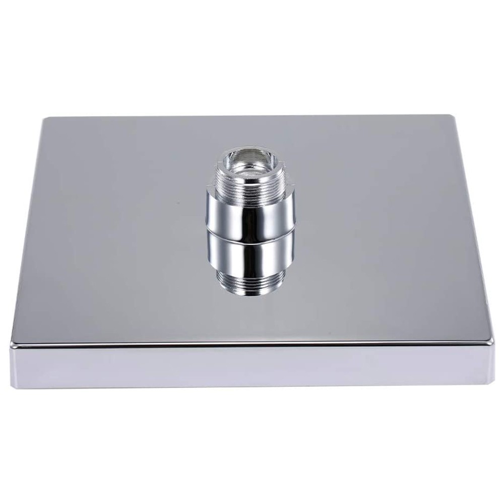 Alcachofa fija 8 led RGB Cromoterapia cuadrada...