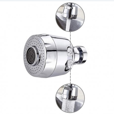 Grifo mezclador flexible de chorro 593292 para cocina boquilla giratoria 360 ​​°