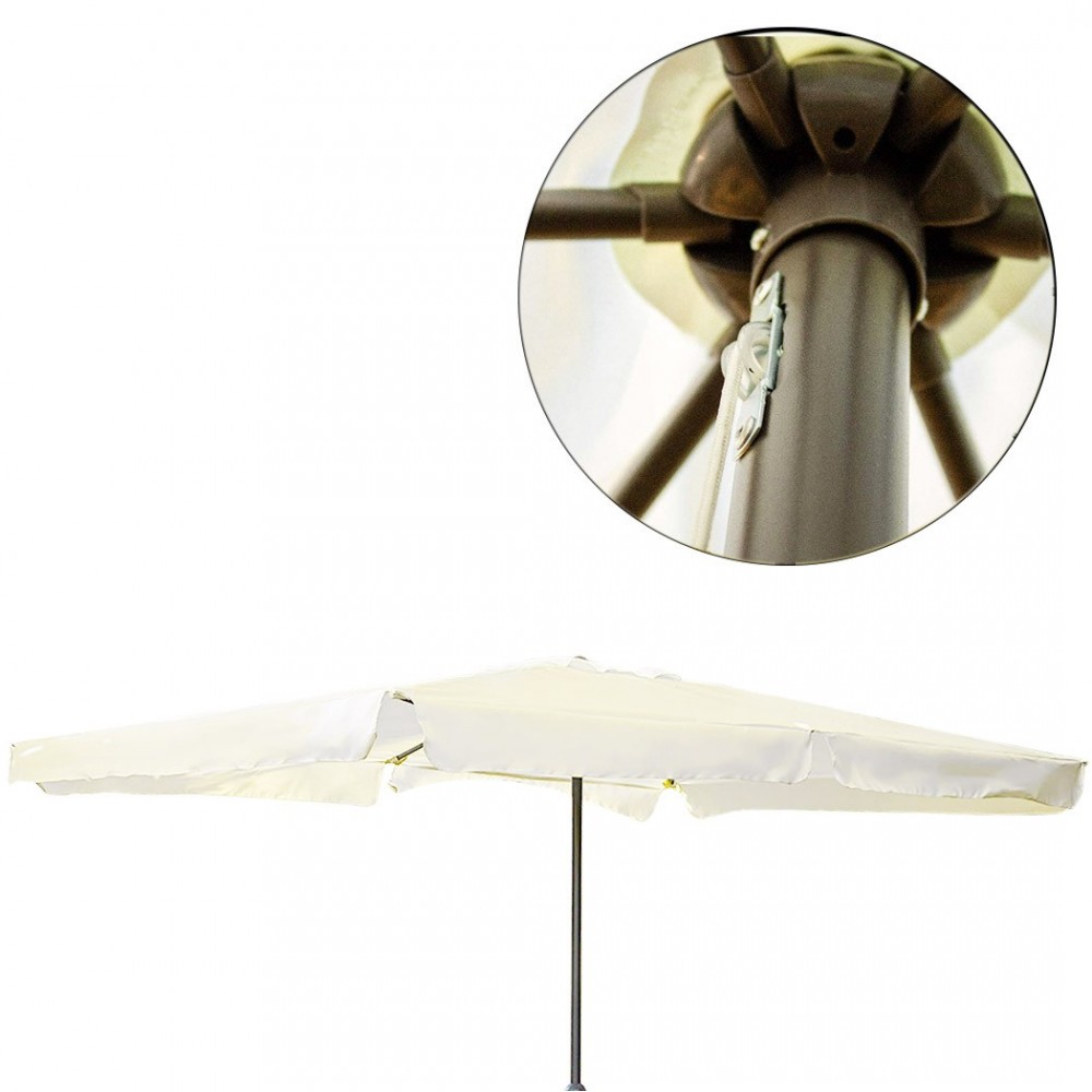 Sombrilla IMPERIA rectangular color crudo...