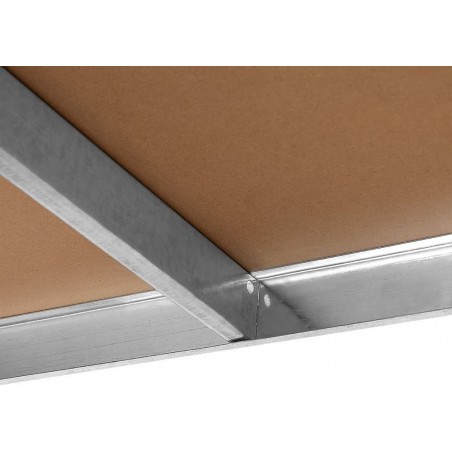 Estantería metálica modular 5 estantes MDF 180x90x40cm, carga 875Kg