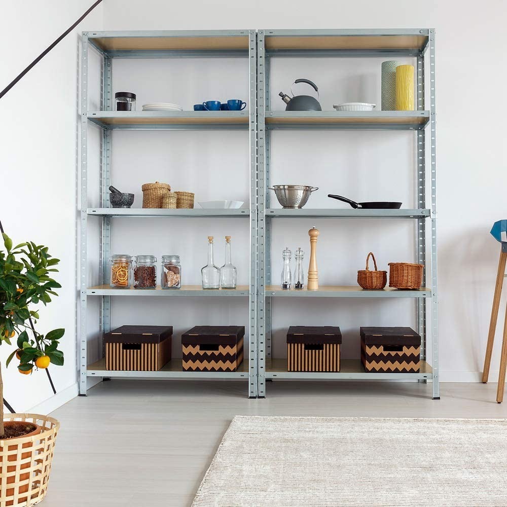 Estantería metálica modular 5 estantes MDF...