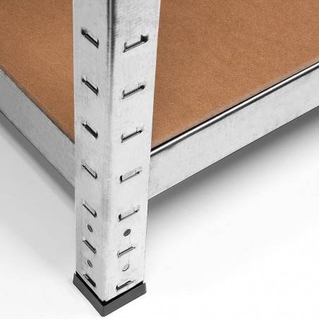 Estantería metálica modular 5 estantes MDF 180x90x40cm, carga 875Kg