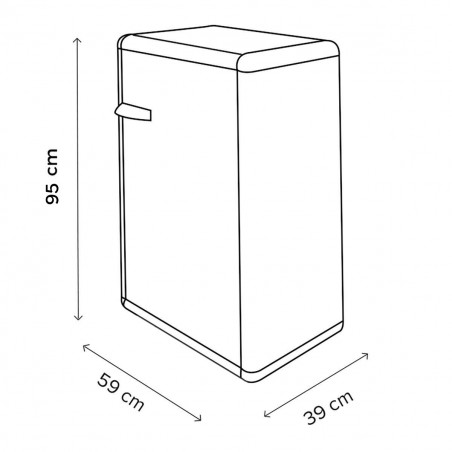 Armario para bombonas 1 Puerta en PVC 800176 Modular 2 Estantes para Exterior