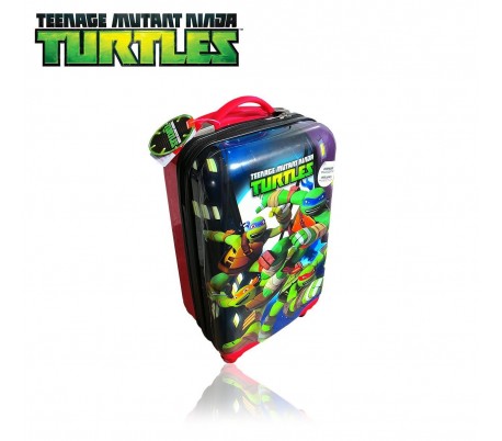 Maleta trolley de viaje de ABS rígido con motivo de TORTUGAS NINJA (20 x 34 x 55 cm) / Equipaje de mano - 4371451