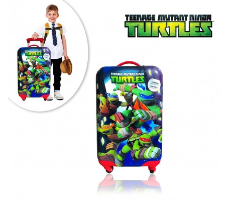 Maleta trolley de viaje de ABS rígido con motivo de TORTUGAS NINJA (20 x 34 x 55 cm) / Equipaje de mano - 4371451