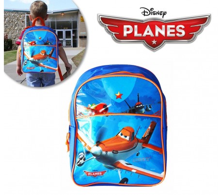 Mochila infantil escolar con motivo de PLANES / AVIONES 32 x 26 x 10 cm - Disney 6216120