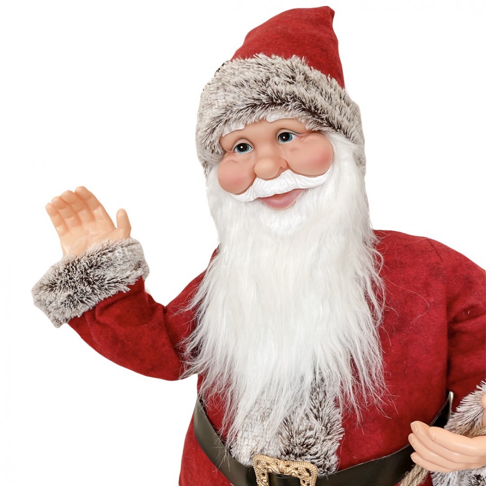 144207 Papá Noel vestido Rojo y Gris Decoración...