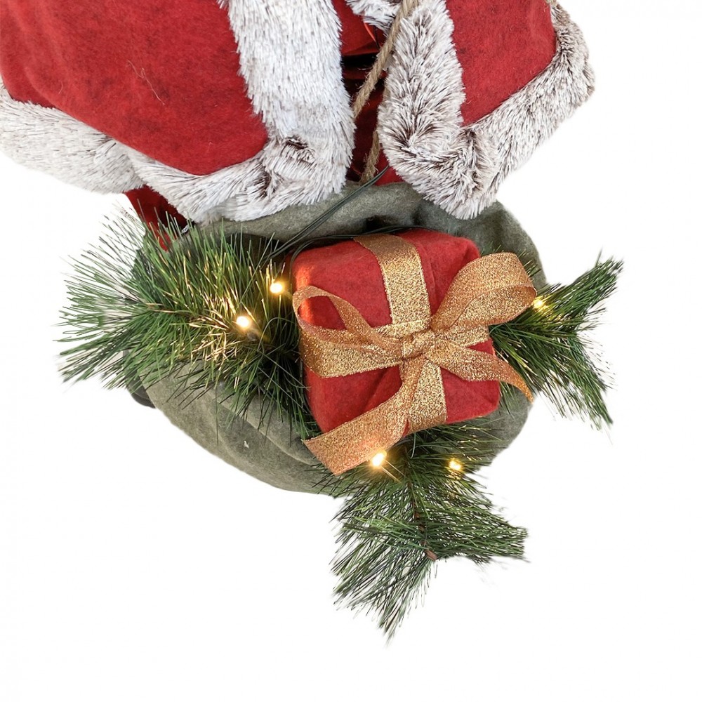 144207 Papá Noel vestido Rojo y Gris Decoración...