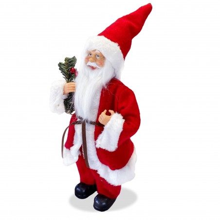 Art. 144188 Papá Noel vestido rojo Decoración navideña 30H cm