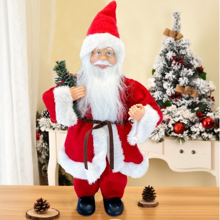 Art. 144188 Papá Noel vestido rojo Decoración navideña 30H cm