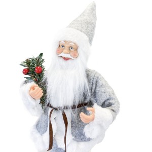 Art. 144189 Papá Noel vestido Gris Decoración navideña... 2