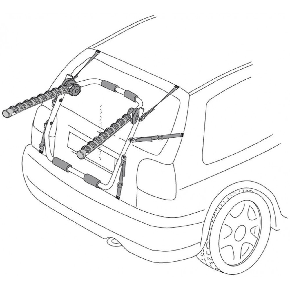 Portabicicletas universal APOLLO XONE para 3...