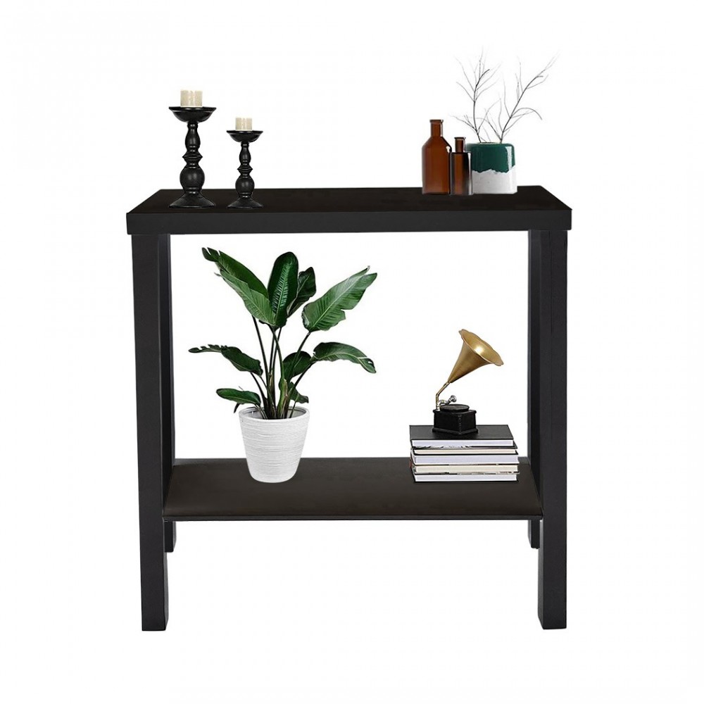 561751 Mesa consola de madera Blanca con 2...