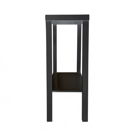 561751 Mesa consola de madera Blanca con 2 estantes para entrada o pasillo