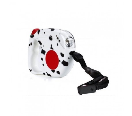 Correa extensible para perro de hasta 35 KG (4,5 metros) con luz nocturna de seguridad