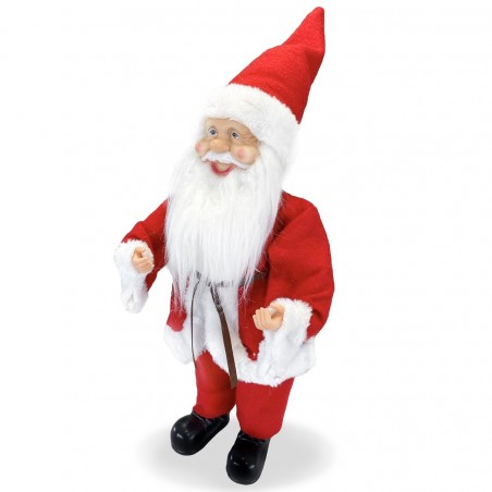 Art.144192 Papá Noel vestido rojo Decoración navideña 40H cm con Miniluciérnagas