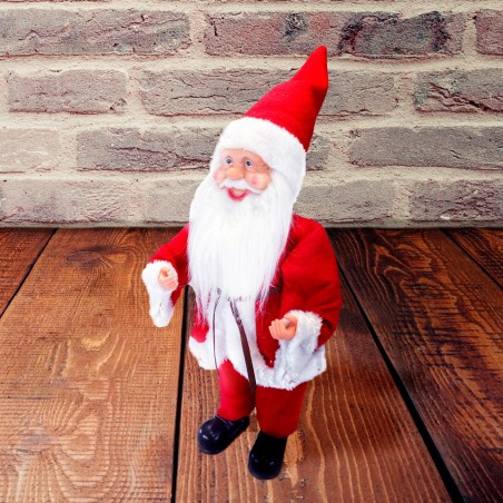 Art.144192 Papá Noel vestido rojo Decoración navideña 40H cm con Miniluciérnagas