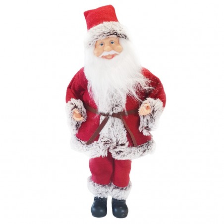 144195 Papá Noel vestido Rojo y Gris 45H con Mecanismo Carillón y Sonidos