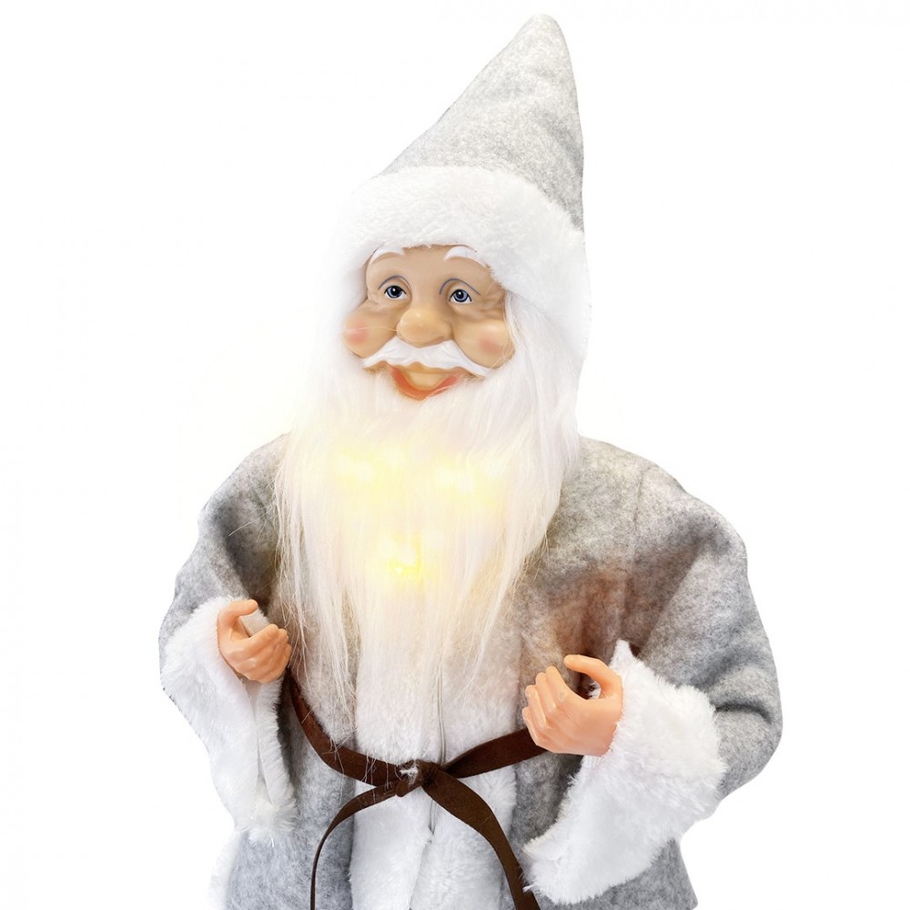 144201 Papá Noel vestido GRIS Decoración...