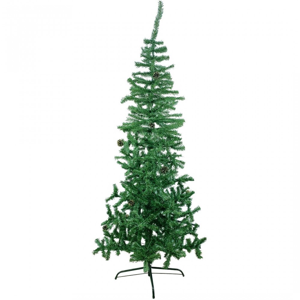 245007 Árbol de Navidad 210Hcm con 531 ramas plegables en PVC abeto artificial