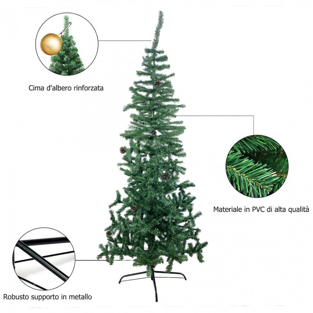 245007 Árbol de Navidad 210Hcm con 531 ramas...